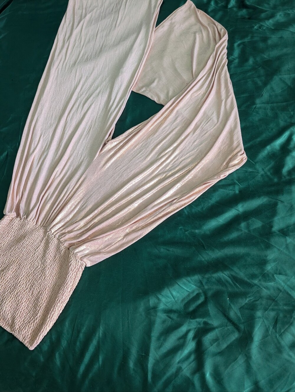 Light Pink Stretch Waistband Jumpsuit/Top Alloy